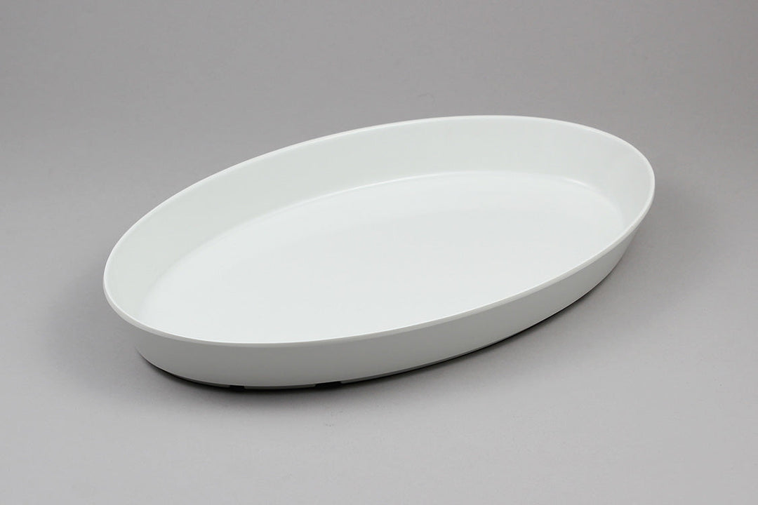 Efay Melamine Floating Oval Plater 13" Ivory - Premium Platters from Efay - Just $25! 