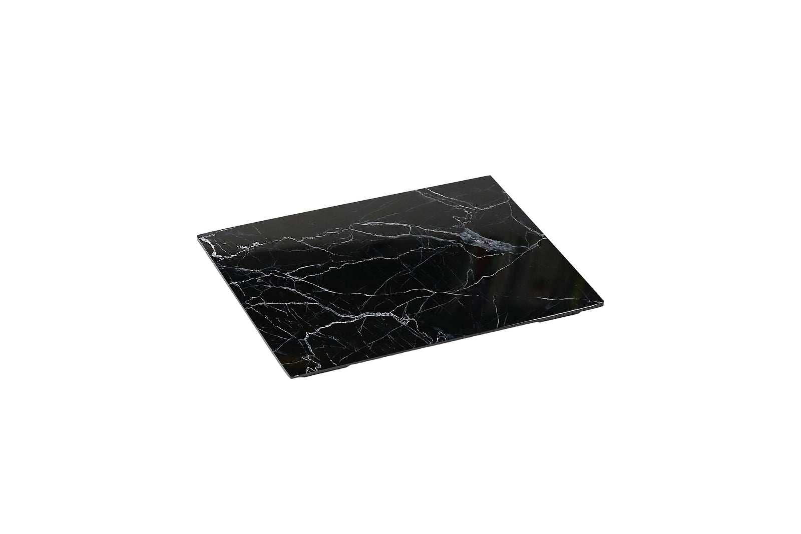 Efay Melamine Marble Xemein Footed Platter 1/2 Black - Premium Platters from Efay - Just $65! 