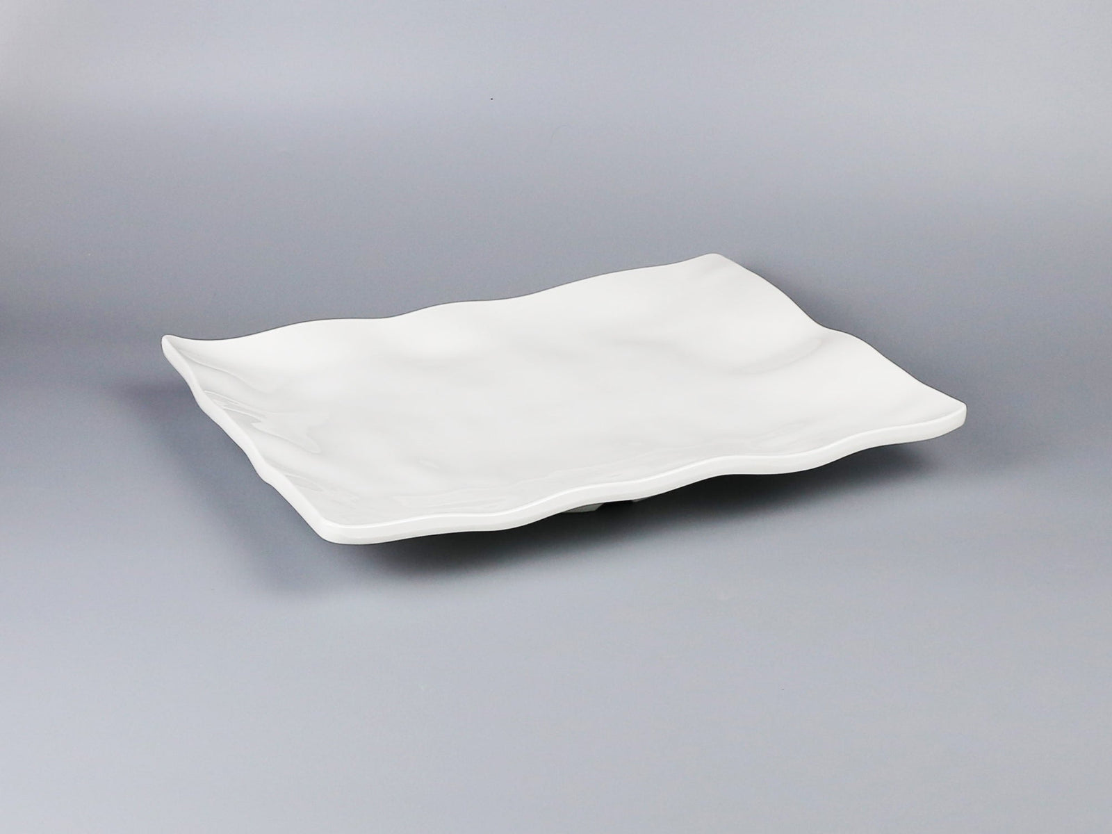 Efay Melamine Kang Square Wavy Plate 17" Ivory - Premium Plate from Efay - Just $85! 