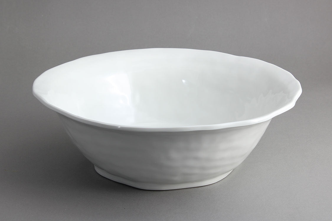 Efay Melamine Kang Round Wave 12.5" Ivory - Premium Bowls from Efay - Just $60! 