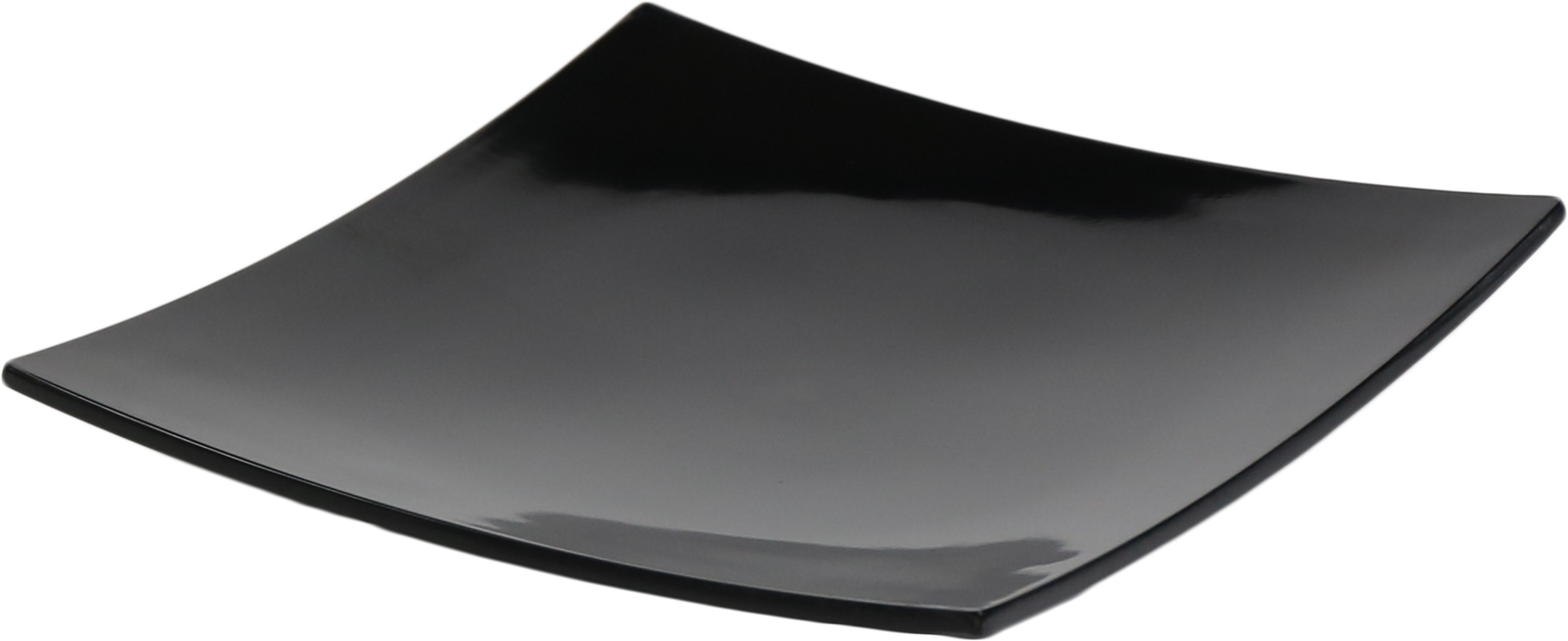 Efay Melamine Luna Curved Square Plate 12" Black - Premium Plate from Efay - Just $30! 