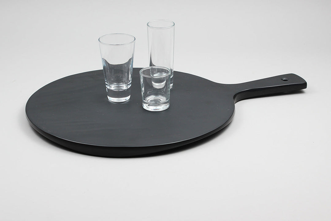 Efay Mela Slate Round Gourmet Board 17" Black - Premium Trays from Efay - Just $65! 