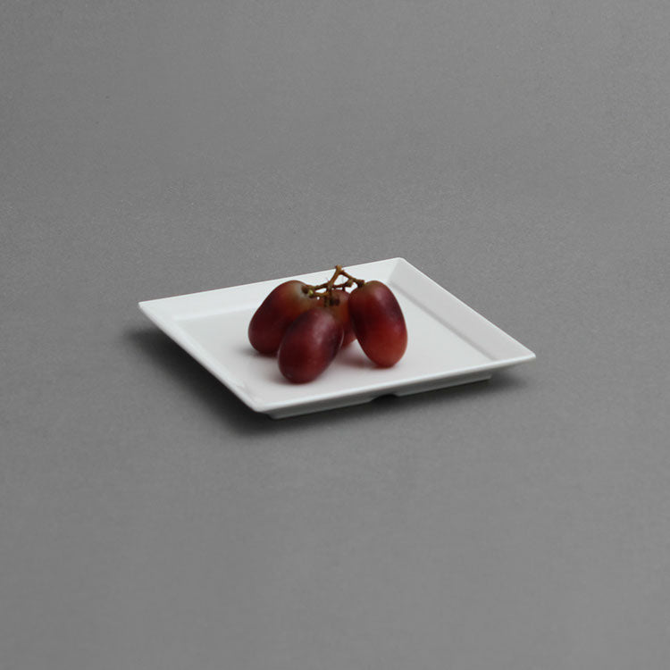 Efay Melamine Rosemary Square Plate 4" Ivory - Premium Plates from Efay - Just $10! 