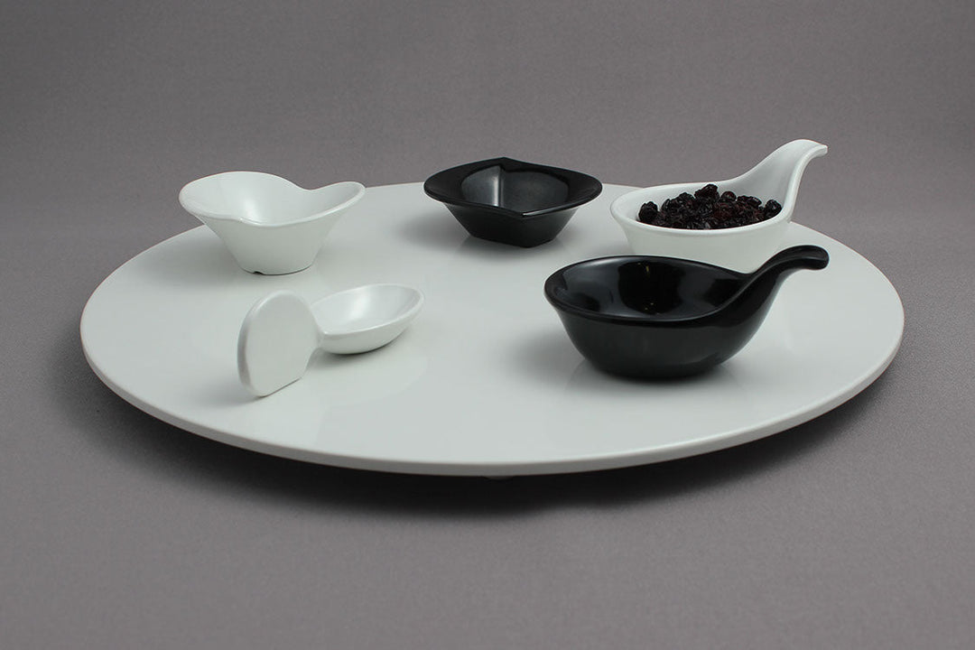 Efay Tablet Footed Round Platter 13" Ivory - Premium Platter from Efay - Just $60! 
