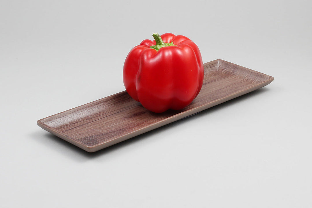 Efay Melamine Woody Baker Rectangular Platter Oak Earth - Premium Platter from Efay - Just $15! 