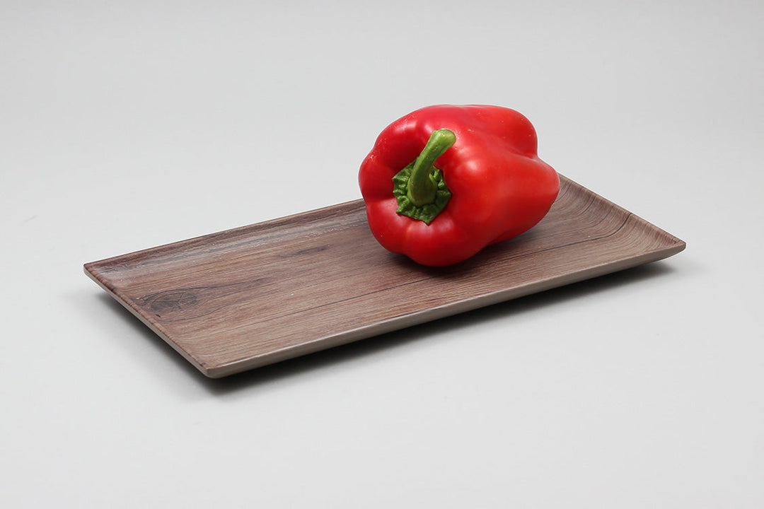 Efay Melamine Woody Baker Rectangular Platter 150mm Oak Earth - Premium Platters from Efay - Just $25! 