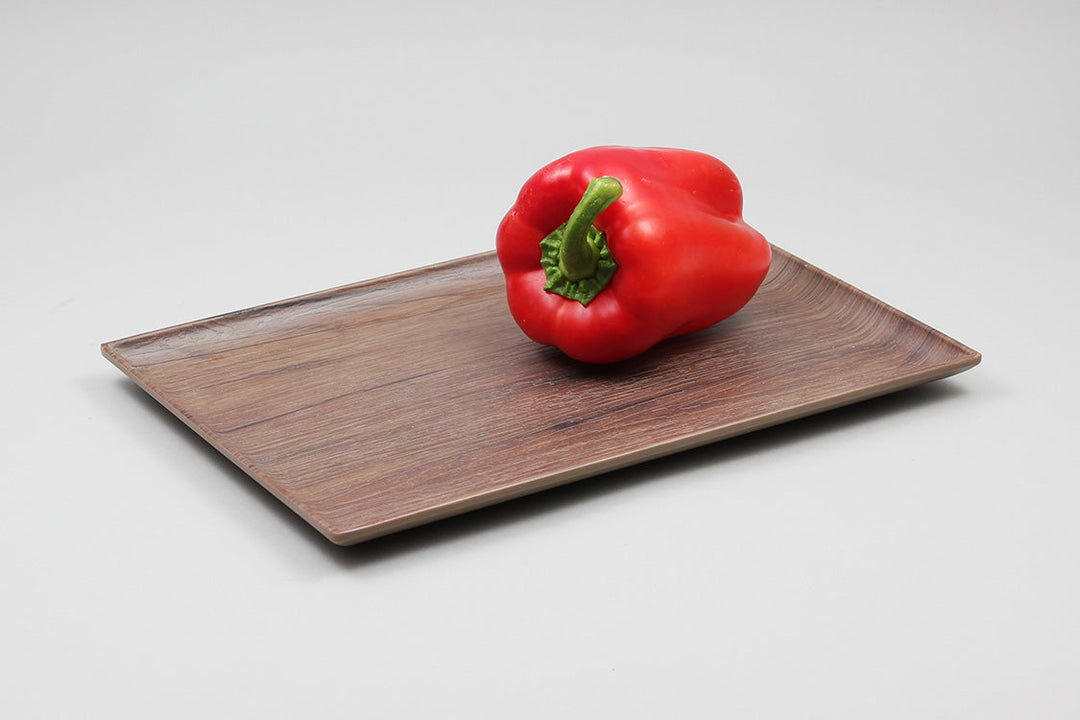 Efay Melamine Woody Baker Rectangular Platter 200mm Oak Earth - Premium Platters from Efay - Just $25! 