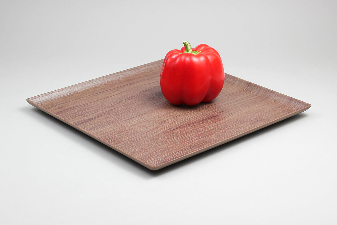 Efay Melamine Woody Baker Rectangular Platter 300mm Oak Earth - Premium Platters from Efay - Just $35! 