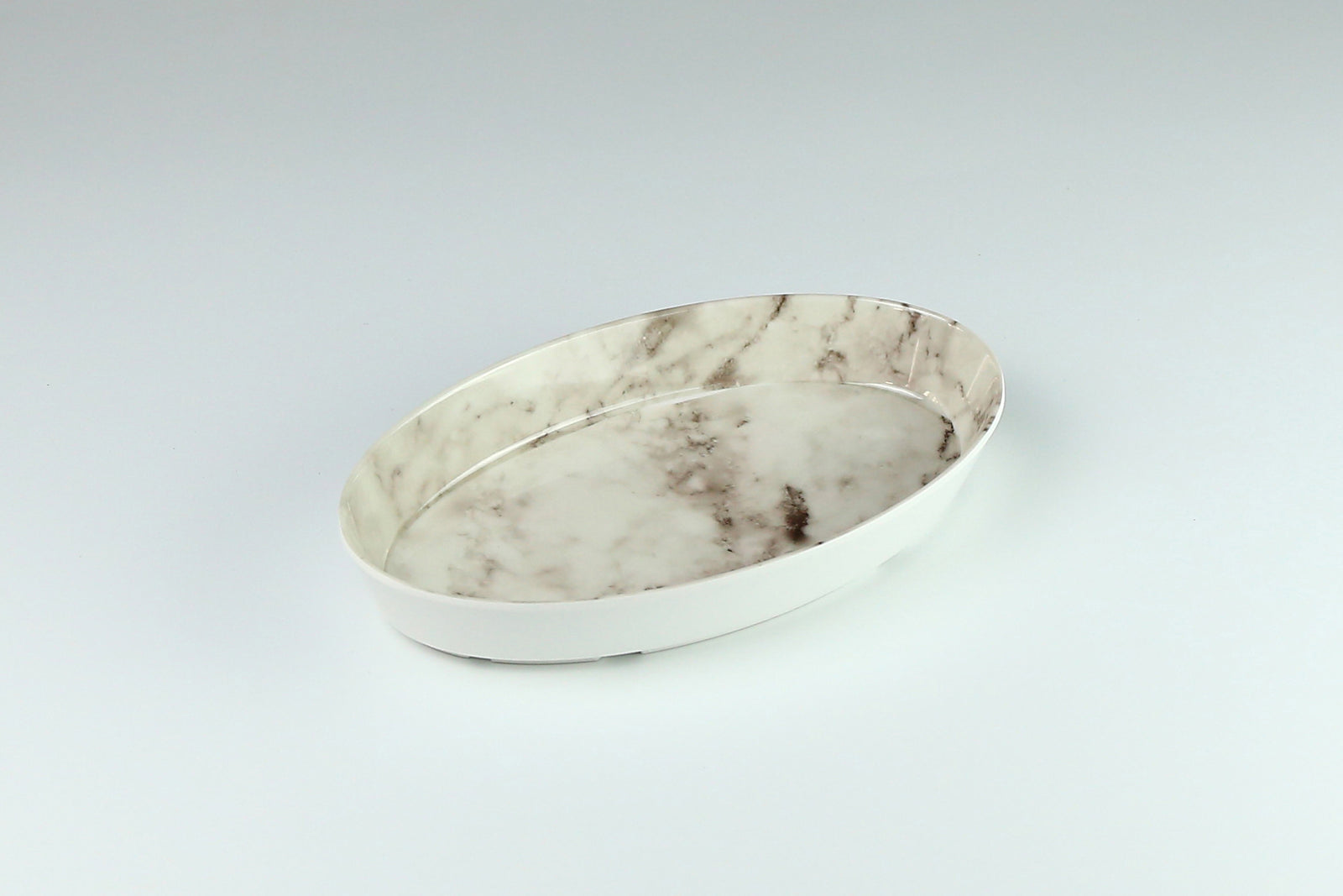 Efay Carrara Floating Oval Platter 13" Pure White - Premium Platter from Efay - Just $45! 