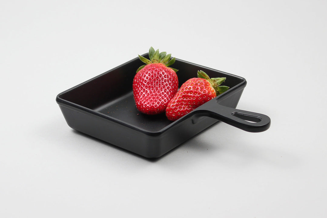 Efay Melamine Little Chef Mini Square Pan 5" Black - Premium Table Accessories from Efay - Just $15! 