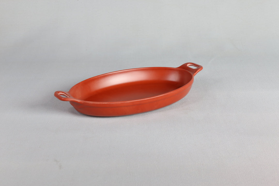 Efay Melamine Little Chef Mini Oval Pan Tiles 8" Red - Premium Table Accessories from Efay - Just $25! 