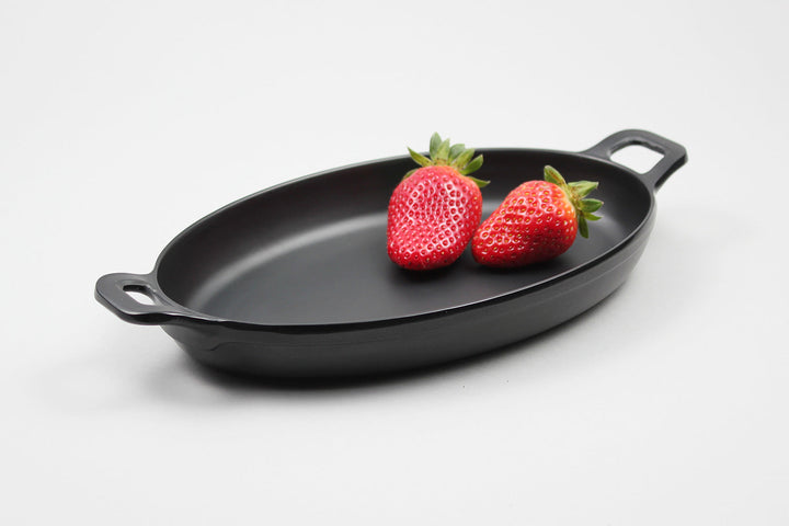 Efay Melamine Little Chef Mini Oval Pan 8" Black - Premium Table Accessories from Efay - Just $20! 