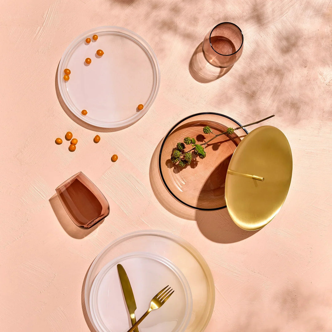 Nude Colored U Set of 4pcs Tumblers 440cc Caramel - Premium  from Nude Glass - Just $335! 