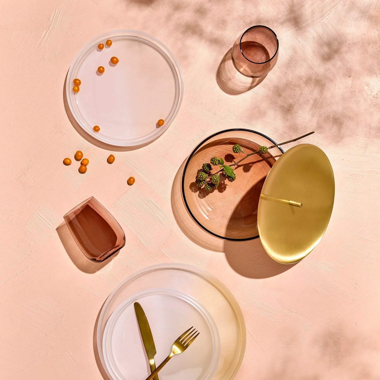 Nude Colored U Set of 4pcs Tumblers 440cc Caramel - Premium  from Nude Glass - Just $335! 