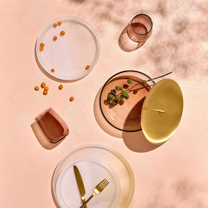 Nude Colored U Set of 4pcs Tumblers 440cc Caramel - Premium  from Nude Glass - Just $335! 