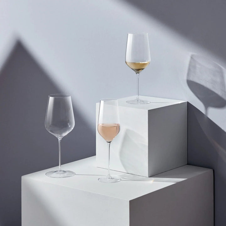 Nude Essentials Stem Zero Stemware Trio White Wine Glass 420cc Clear - Premium Stemware from Pasabahce - Just $375! 