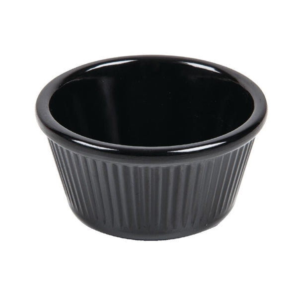 Efay Melamine Ramekin Fluted 4oz Black - Premium Ramekins from Efay - Just $10! 