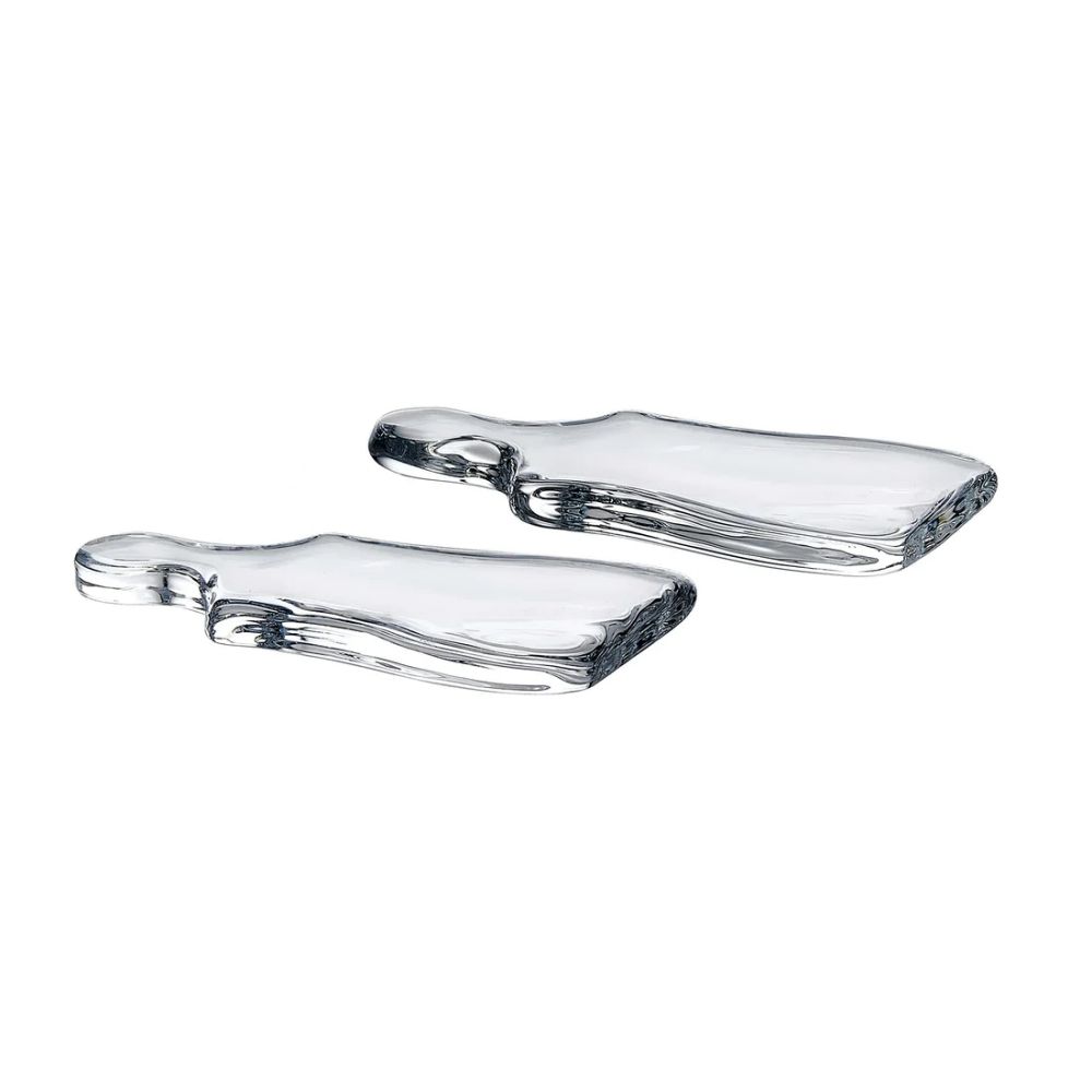 Nude Amour Set of 2pcs Serving Plate 165 mm Clear - Premium  from Nude Glass - Just $450! 