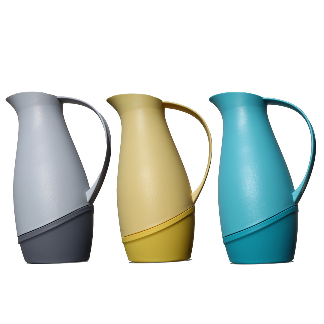 Dimlaj Touch set of 3 Vacuum Flasks – Cool Gray, Lemon Yellow & Aquatic Awe - Premium  from Emirates Dimlaj Trading LLC - Just $270! 