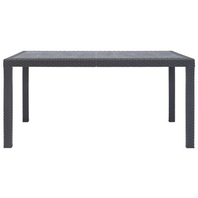 Royal Rattan Dining Plastic Table Grey - Premium Table from Zown - Just $265! 