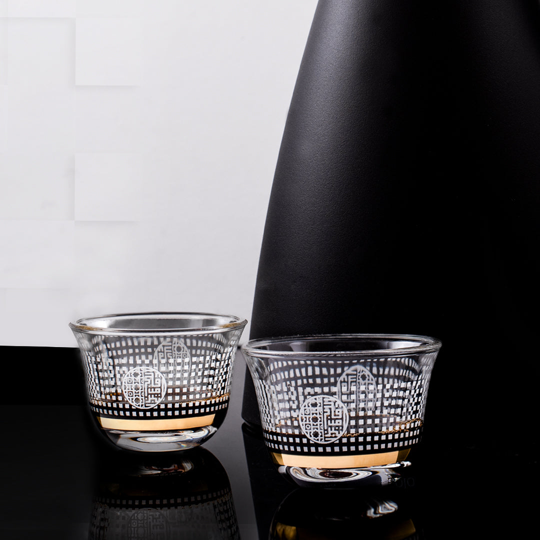 Dimlaj Havana Set of 6 Pcs Cawa Cups (Gold) - Premium Cawa Cups from Havana By Dimlaj - Just $160! 