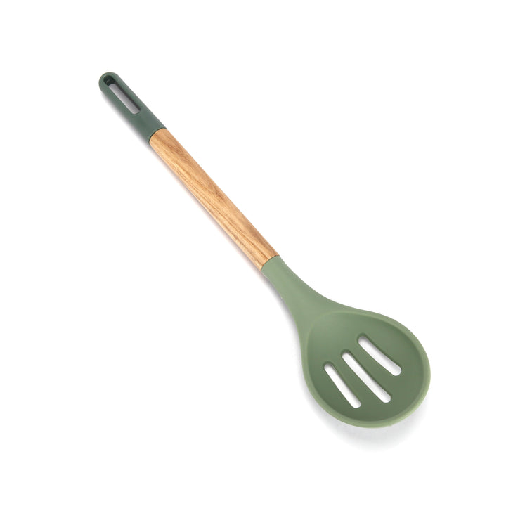 Wisteria Slotted Spoon Green - Premium Kitchen Tool from Wisteria - Just $15! 