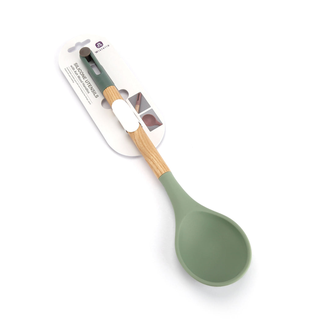 Wisteria Solid Spoon Green - Premium Kitchen Tool from Wisteria - Just $15! 