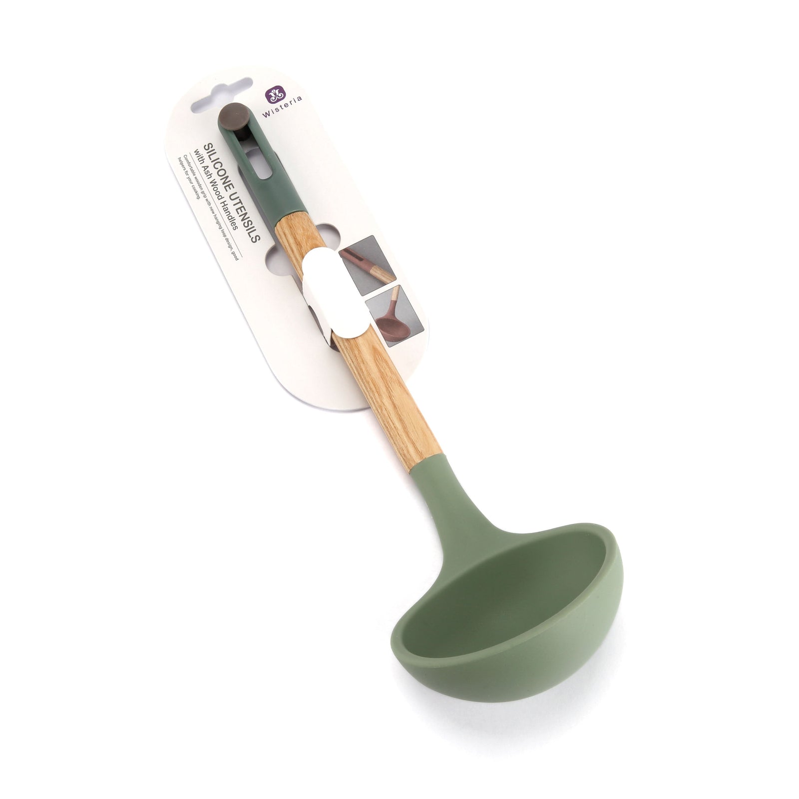 Wisteria Silicone Ladle Green - Premium Kitchen Tool from Wisteria - Just $9! 