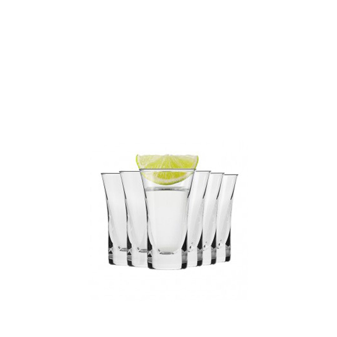 Krosno Shot Crystalline Glass Set 6 Pcs 45cc - Premium Shots from Krosno - Just $15! 
