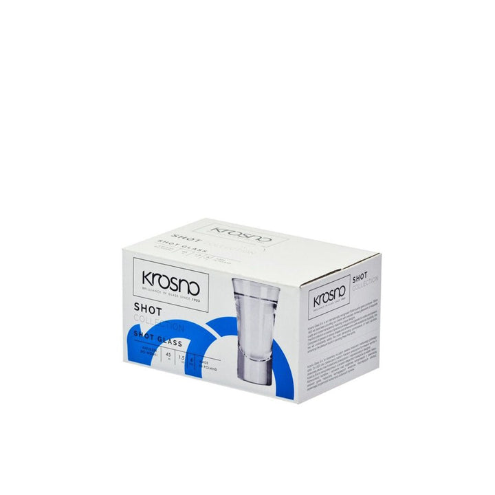 Krosno Shot Crystalline Glass Set 6 Pcs 45cc - Premium Shots from Krosno - Just $15! 