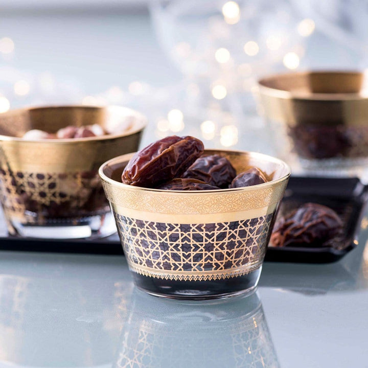 Dimlaj Cordoba Set of 6 Pcs Small Serving Bowls (Gold) - Premium Serving Bowls from Cordoba By Dimlaj - Just $130! 