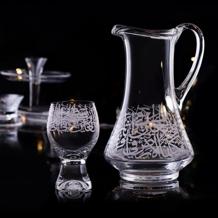 Dimlaj Thuluth Set of 6 Pcs Goblet Stems (Engraved) - Premium Goblet Stemware from Thuluth By Dimlaj - Just $370! 