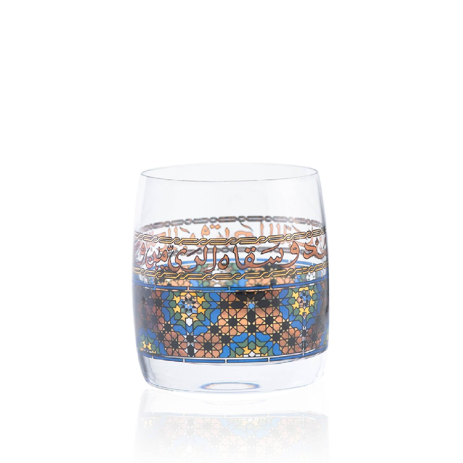 Dimlaj Melange Set of 6 Pcs Short Tumblers (Gold & Brown) - Premium Short Tumblers from Melange By Dimlaj - Just $265! 