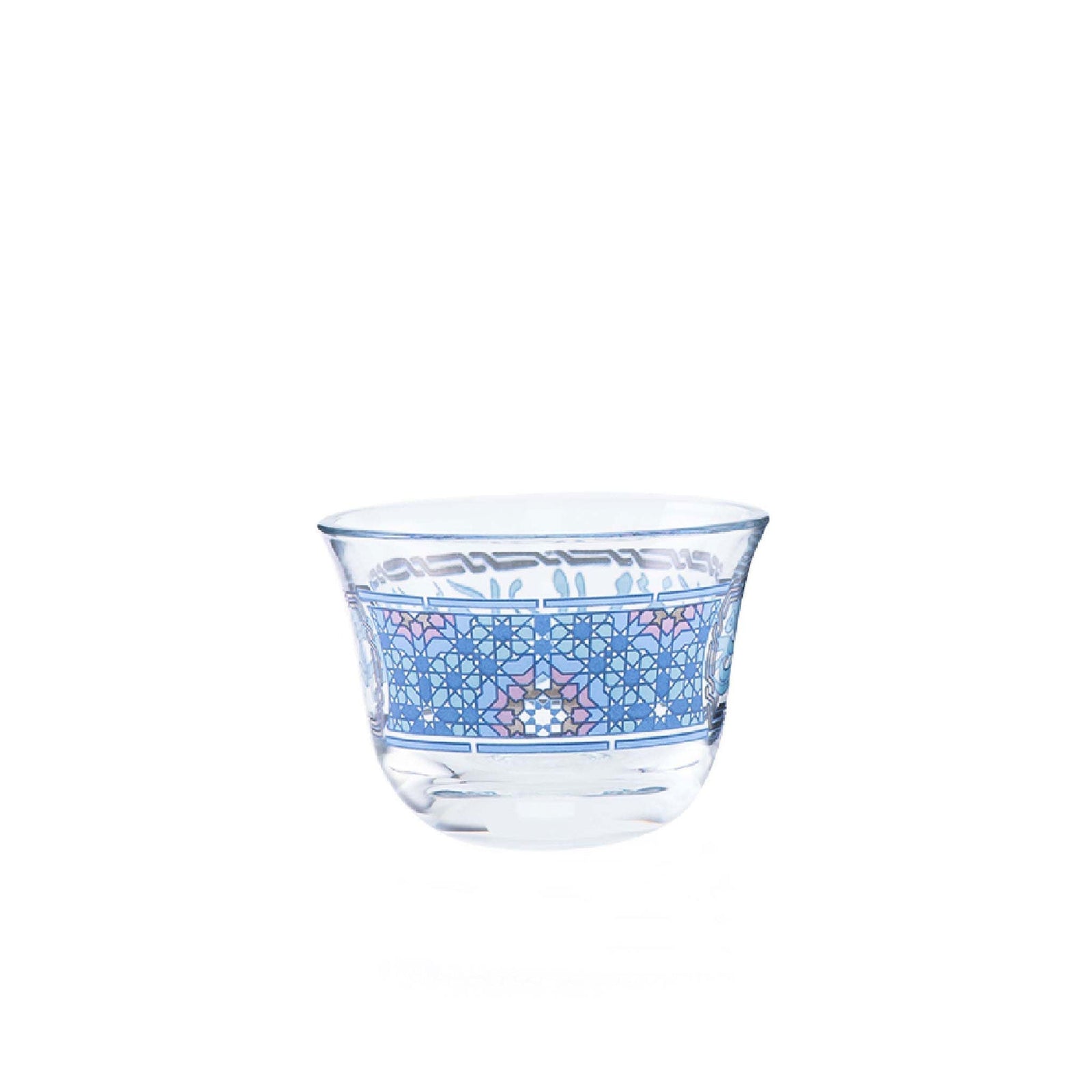 Dimlaj Melange Set of 6 Pcs Cawa Cups (Platinum & Blue) - Premium Cawa Cups from Melange By Dimlaj - Just $200! 