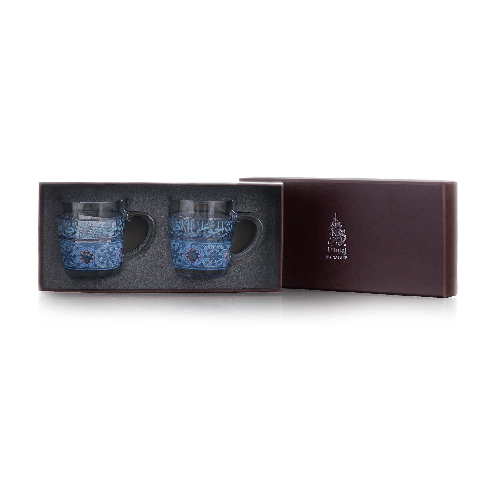 Dimlaj Melange Set of 2 Mugs (Platinum & Blue) - Premium Mugs from Melange By Dimlaj - Just $190! 
