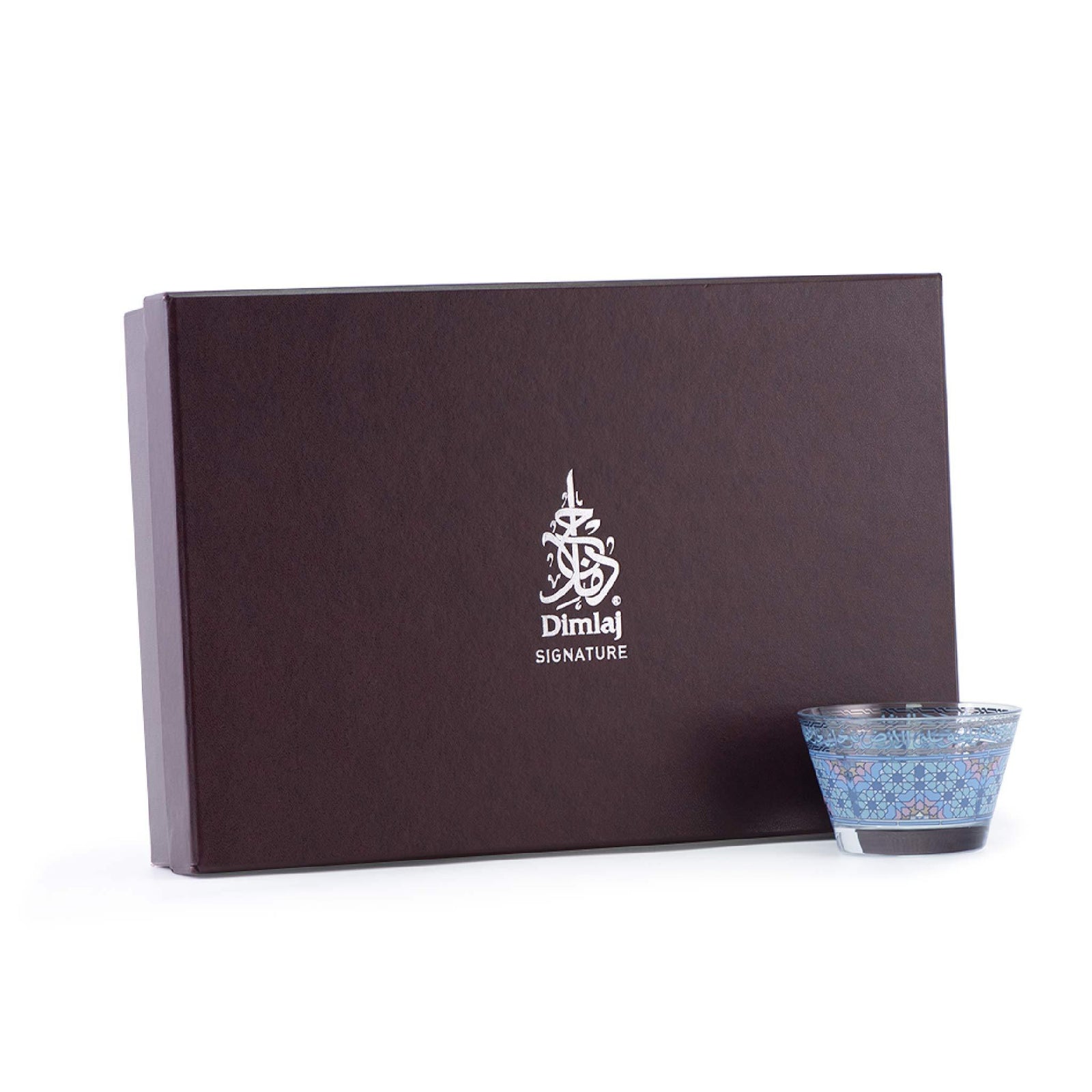 Dimlaj Melange Set of 6 Pcs Small Serving Bowls (Platinum & Blue) - Premium Serving Bowls from Melange By Dimlaj - Just $265! 