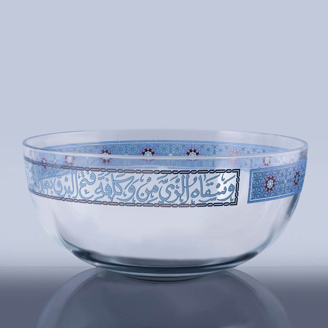 Dimlaj Melange Large Serving Bowl (Platinum & Blue) - Premium Serving Bowls from Melange By Dimlaj - Just $350! 