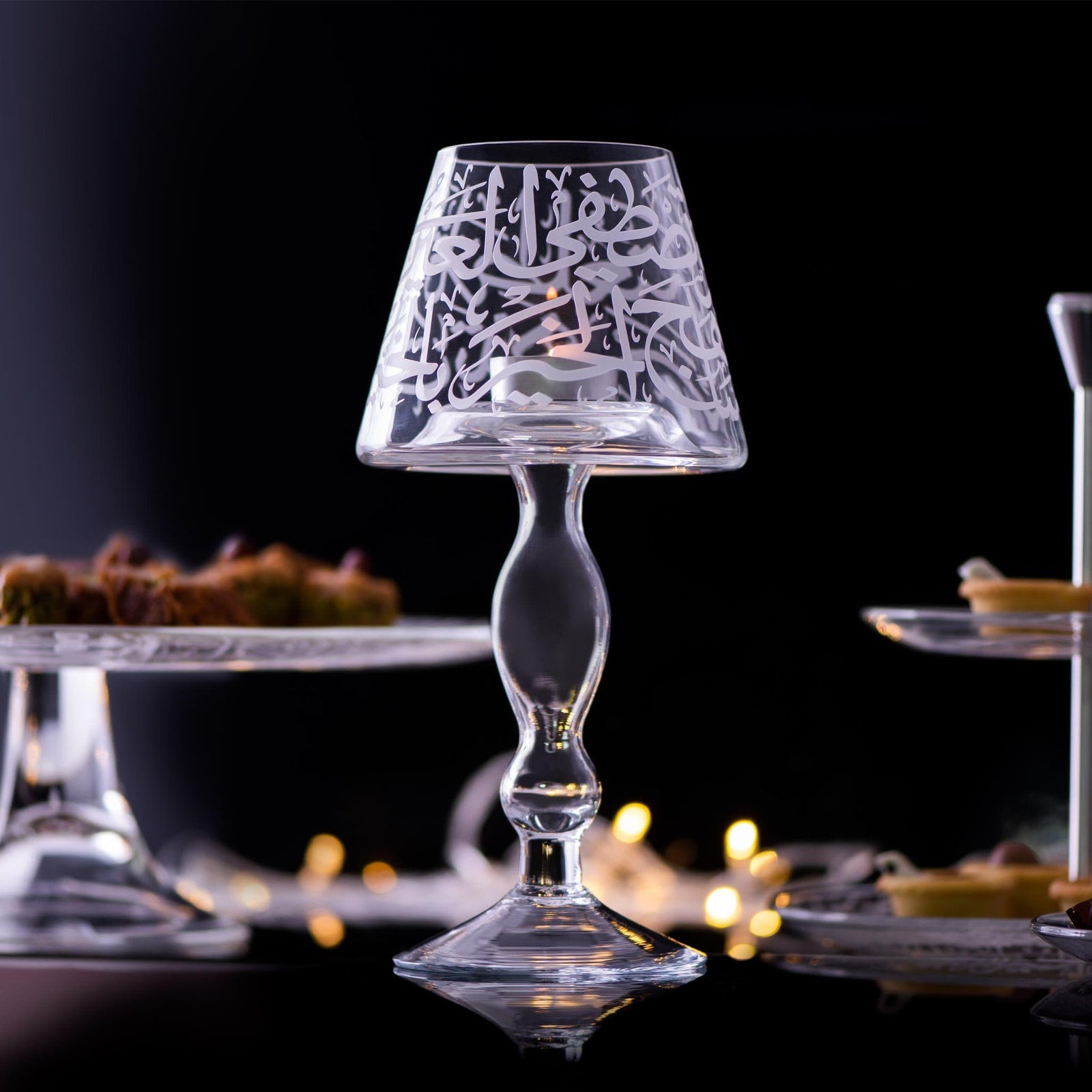 Dimlaj Thuluth Large Candle Holder (Engraved) - Premium Candle Holders from Thuluth By Dimlaj - Just $370! 