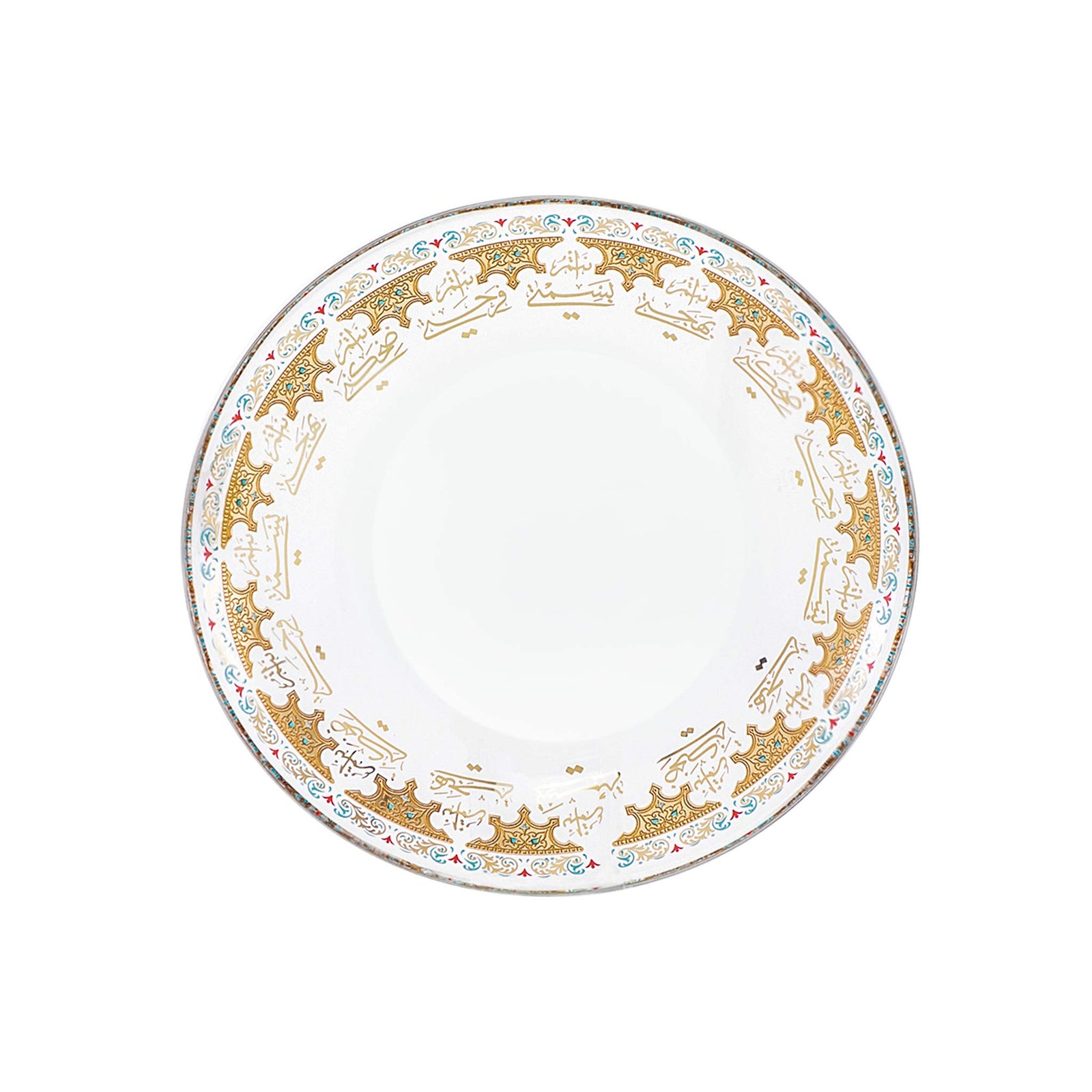 Dimlaj Suroor Set of 6 Pcs Plates (Gold) - Premium Glass Plates from Suroor By Dimlaj - Just $265! 