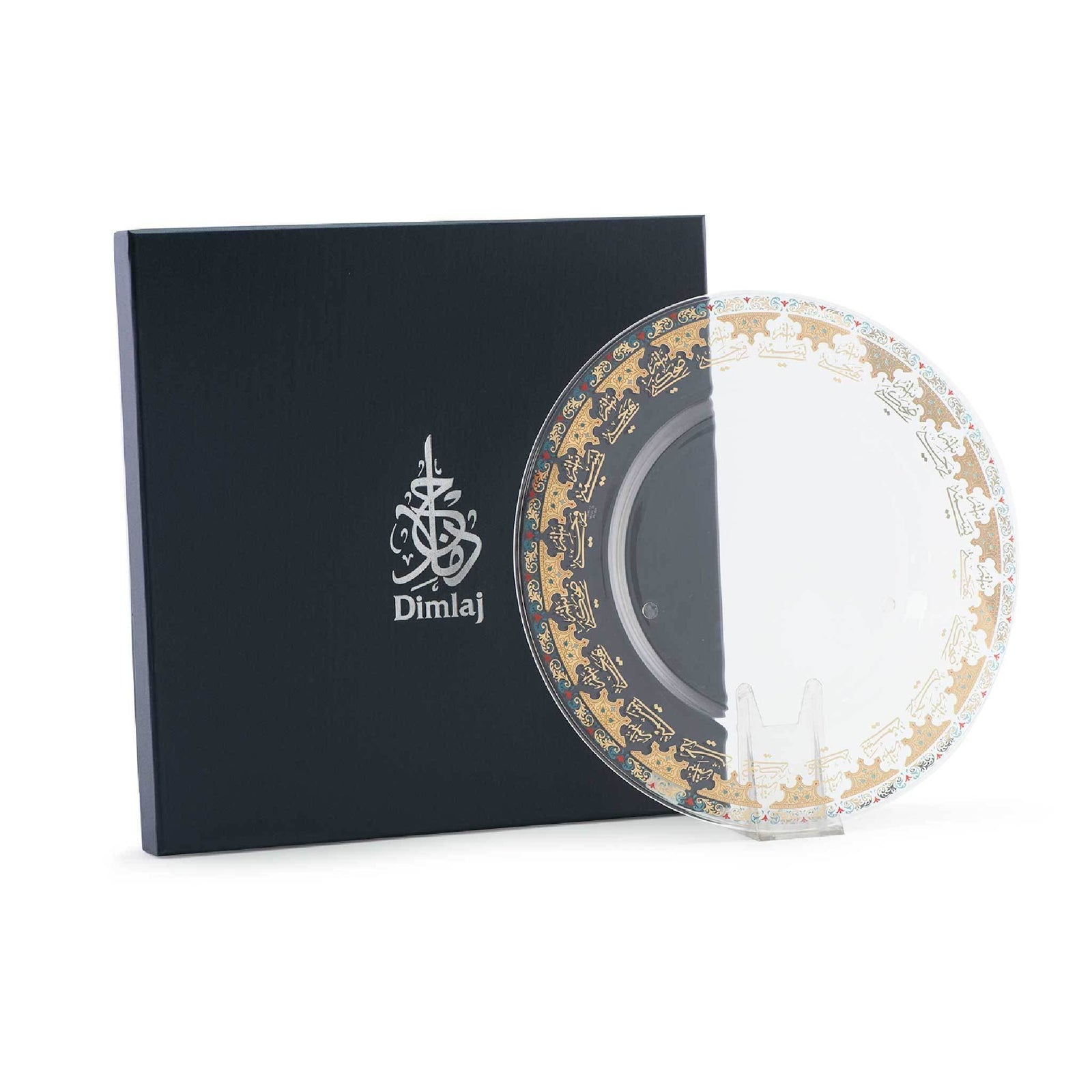 Dimlaj Suroor Large Charger Plate (Gold) - Premium Glass Plates from Suroor By Dimlaj - Just $210! 