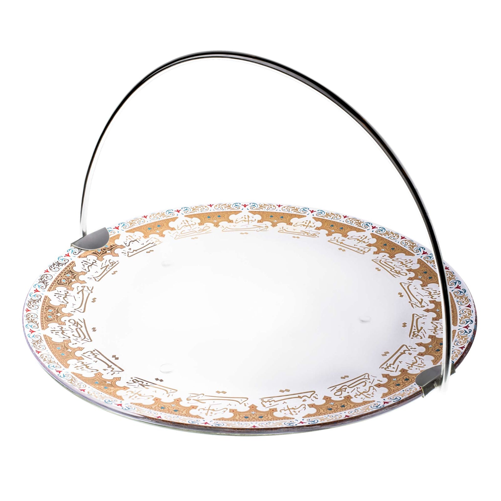 Dimlaj Suroor Large Serving Tray with Handle (Gold) - Premium Stands from Suroor By Dimlaj - Just $210! 
