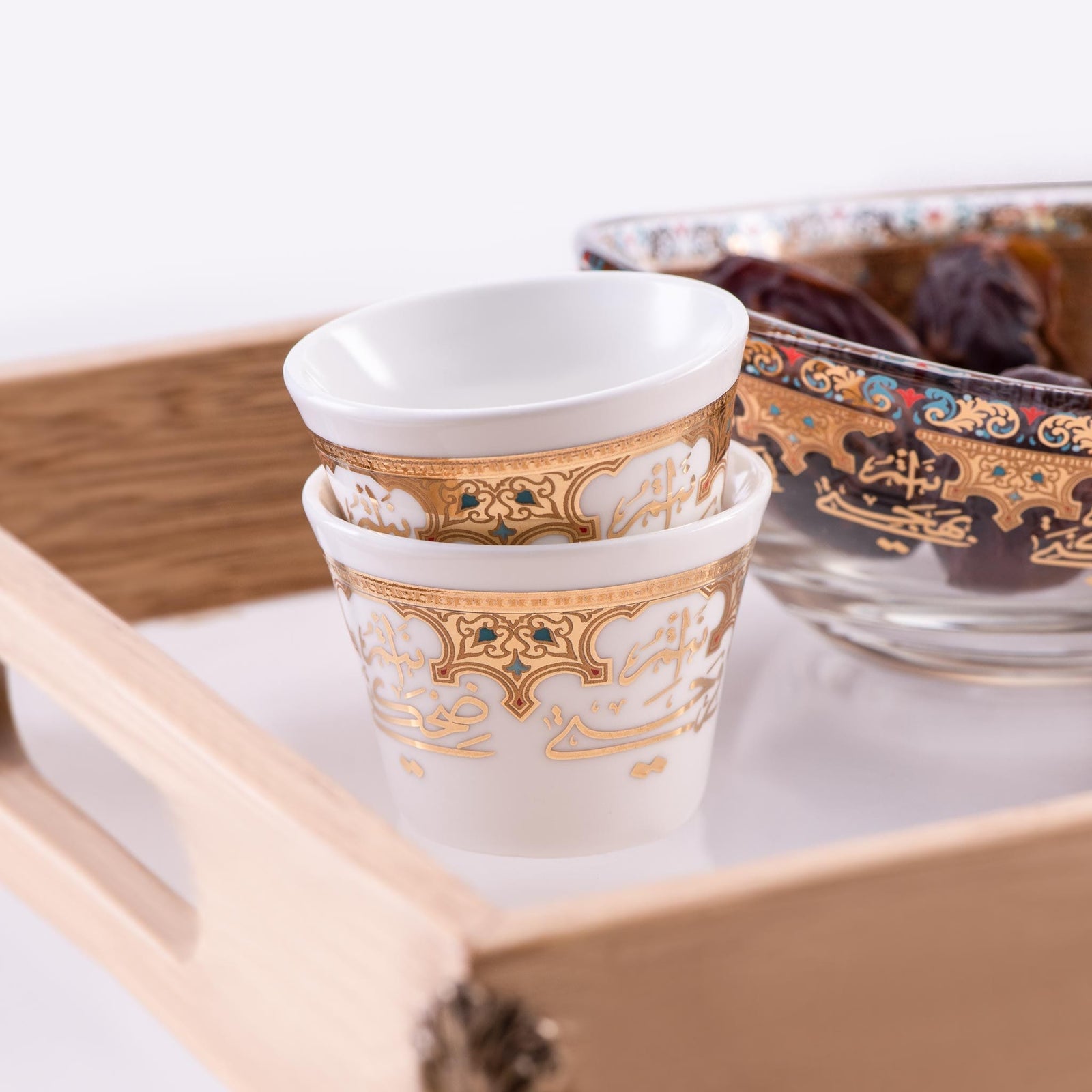 Dimlaj Suroor Set of 6 Pcs Cawa Cups (Gold) - Premium Cawa Cups from Suroor By Dimlaj - Just $130! 