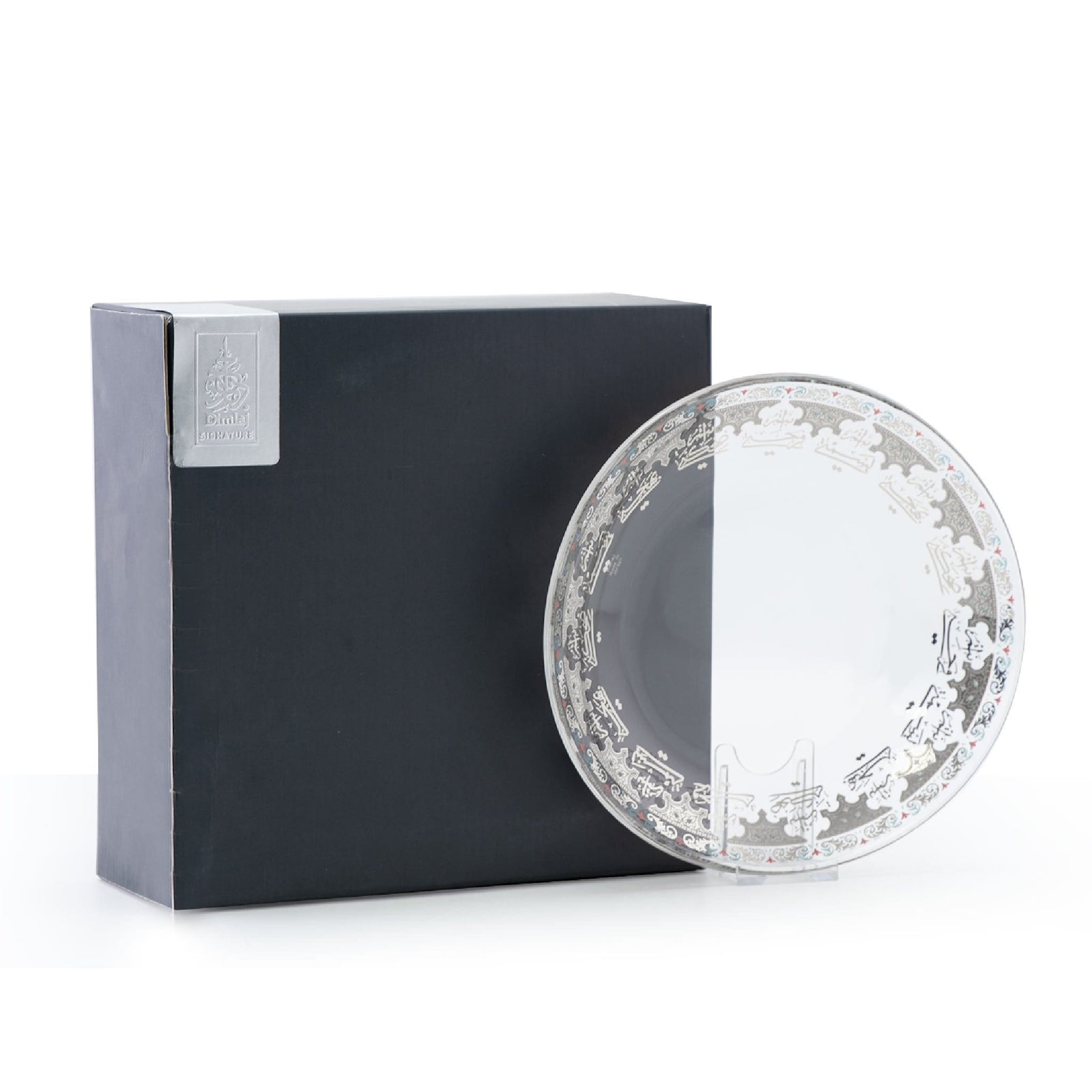 Dimlaj Suroor Set of 6 Pcs Plates (Platinum) - Premium Glass Plates from Suroor By Dimlaj - Just $315! 