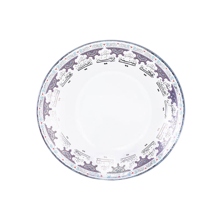 Dimlaj Suroor Set of 6 Pcs Plates (Platinum) - Premium Glass Plates from Suroor By Dimlaj - Just $252! 