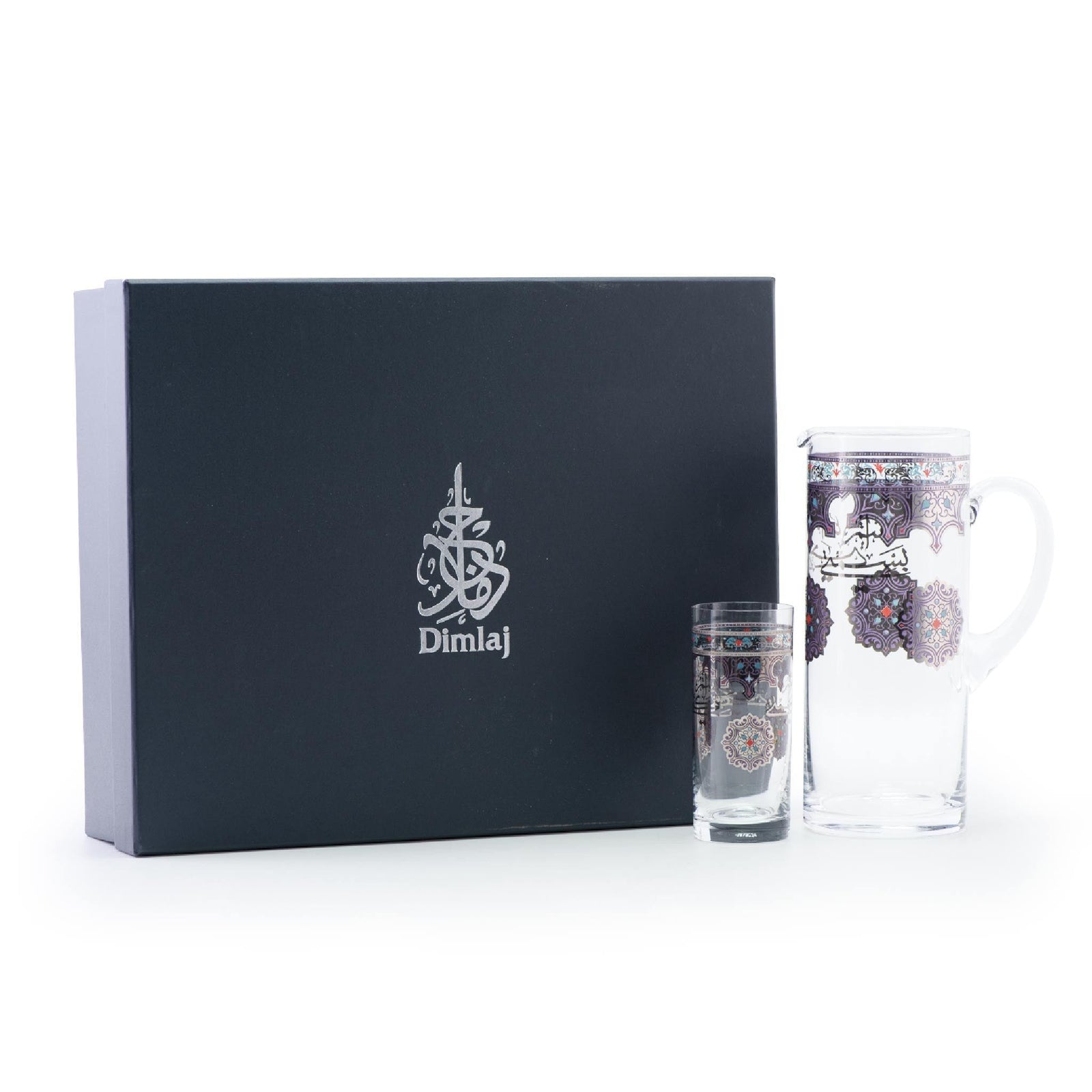 Dimlaj Suroor Set of 7 Pcs Jug and Tumblers (Platinum) - Premium Tumblers from Suroor By Dimlaj - Just $370! 