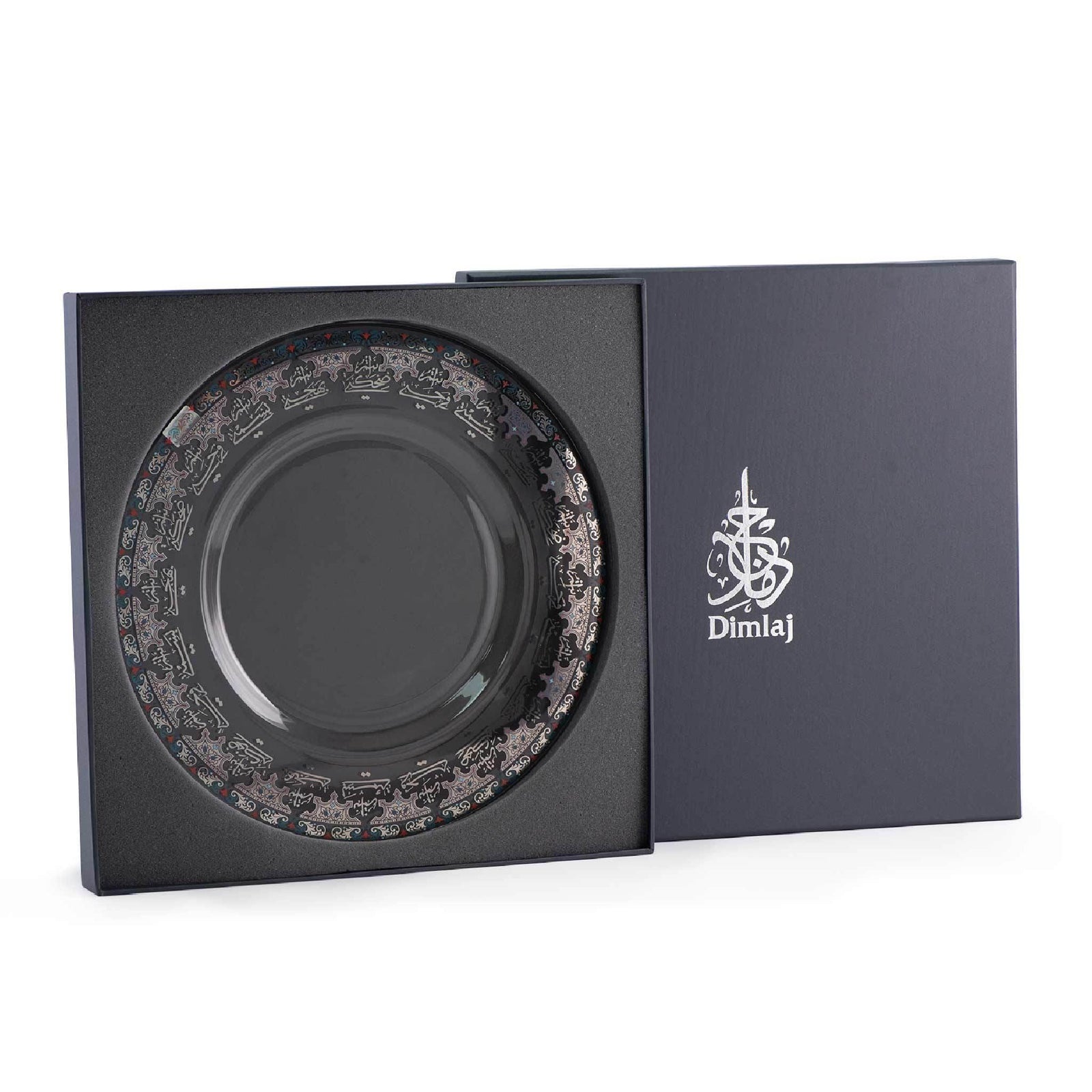 Dimlaj Suroor Large Charger Plate (Platinum) - Premium Glass Plates from Suroor By Dimlaj - Just $210! 