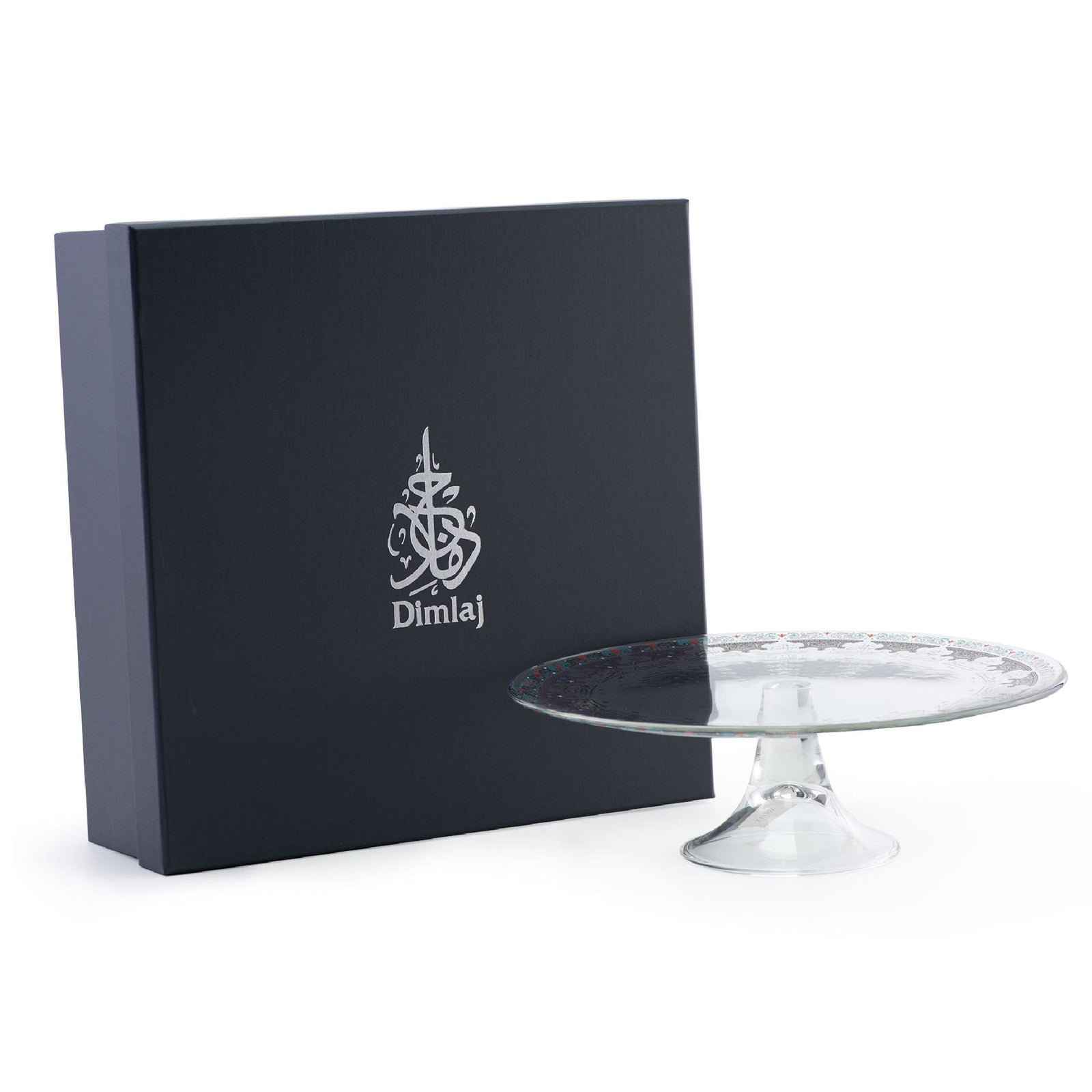 Dimlaj Suroor Footed Cake Plate (Platinum) - Premium Stands from Suroor By Dimlaj - Just $265! 