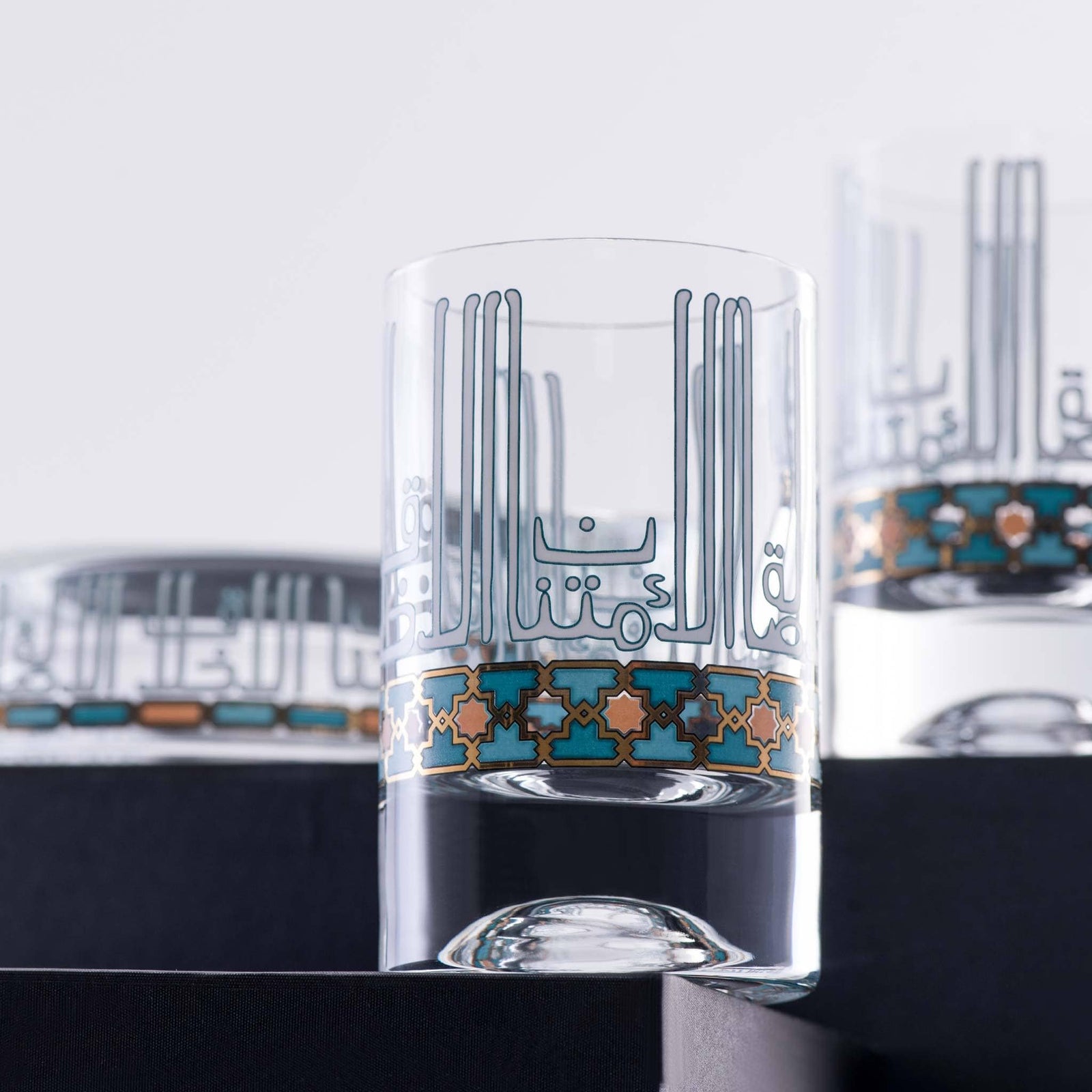 Dimlaj Asala Set of 6 Pcs Short Tumblers (Gold & Green) - Premium Short Tumblers from Asala By Dimlaj - Just $265! 