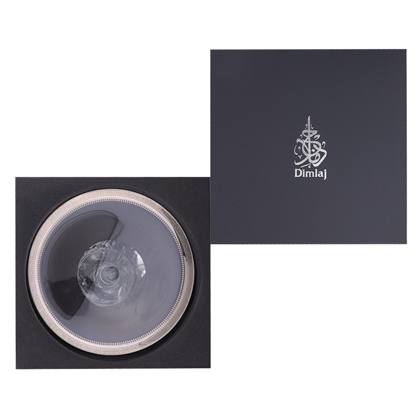 Dimlaj Cordoba Footed Cake Plate with Lid (Platinum) - Premium Stands from Cordoba By Dimlaj - Just $475! 