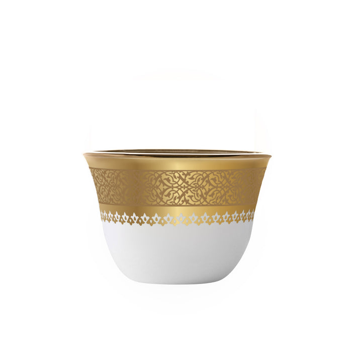 Dimlaj Cordoba Set of 6 Pcs Cawa Cups (Gold) - Premium Cawa Cups from Cordoba By Dimlaj - Just $200! 